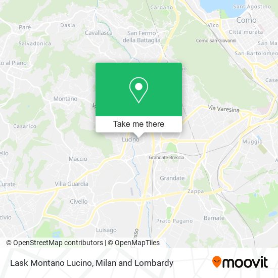 Lask Montano Lucino map