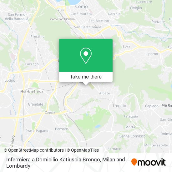 Infermiera a Domicilio Katiuscia Brongo map