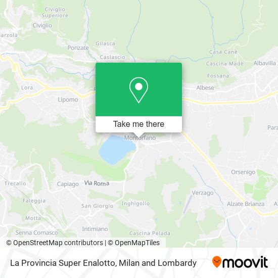 La Provincia Super Enalotto map