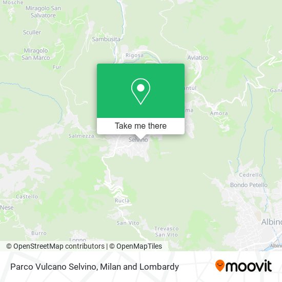 Parco Vulcano Selvino map