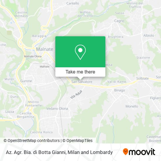 Az. Agr. Bia. di Botta Gianni map