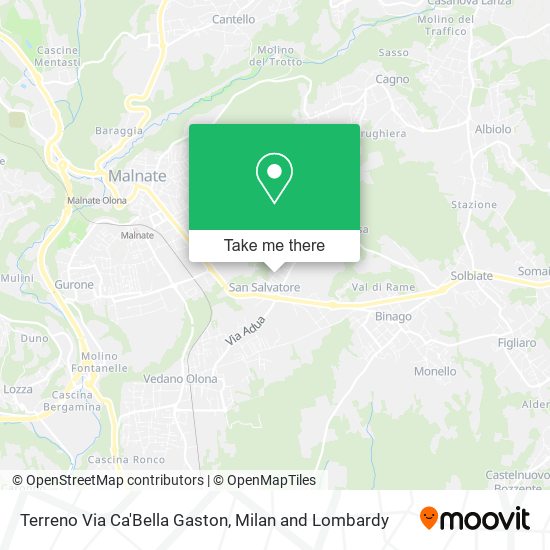 Terreno Via Ca'Bella Gaston map
