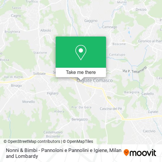 Nonni & Bimbi - Pannoloni e Pannolini e Igiene map
