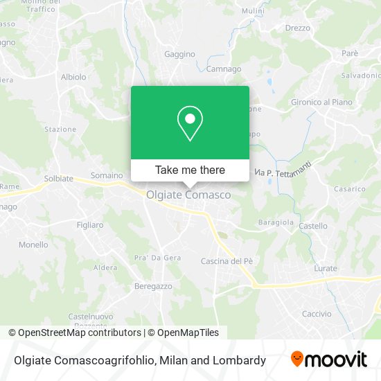 Olgiate Comascoagrifohlio map