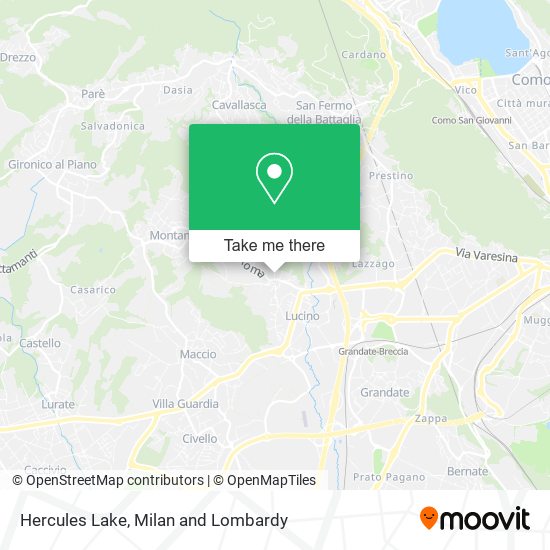 Hercules Lake map