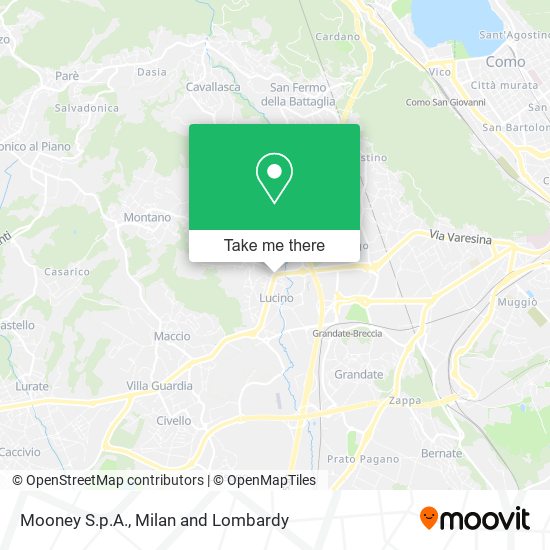 Mooney S.p.A. map