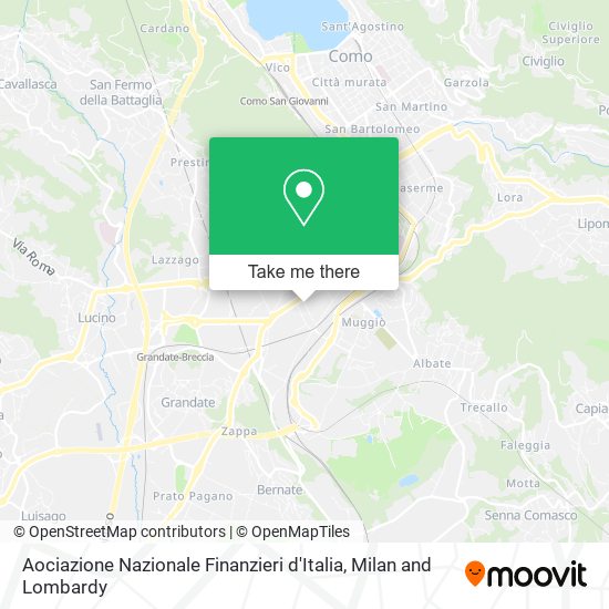 Aociazione Nazionale Finanzieri d'Italia map