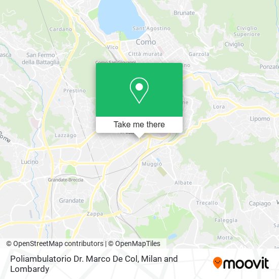 Poliambulatorio Dr. Marco De Col map