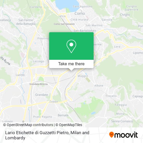 Lario Etichette di Guzzetti Pietro map