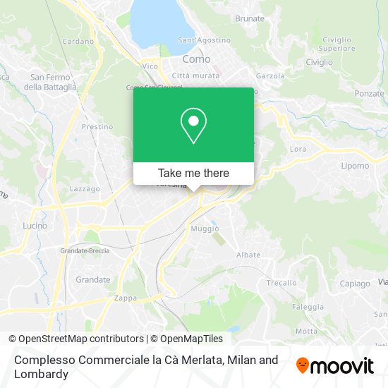 Complesso Commerciale la Cà Merlata map