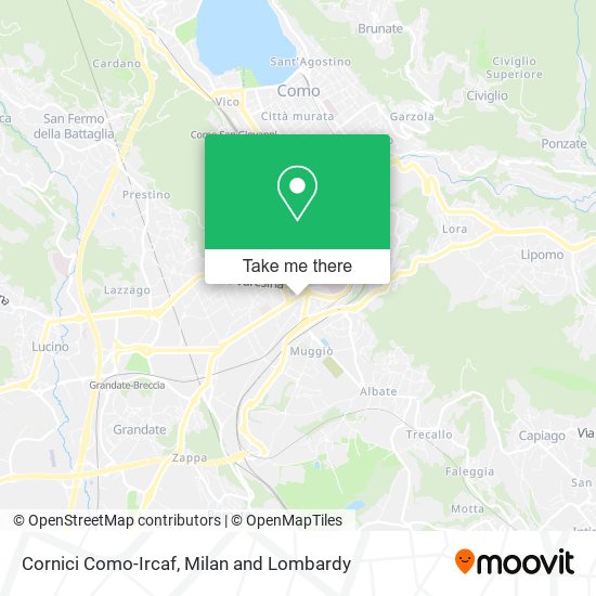 Cornici Como-Ircaf map