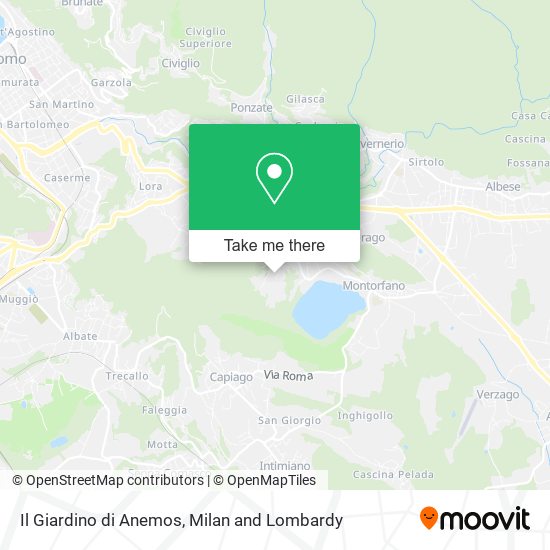 Il Giardino di Anemos map