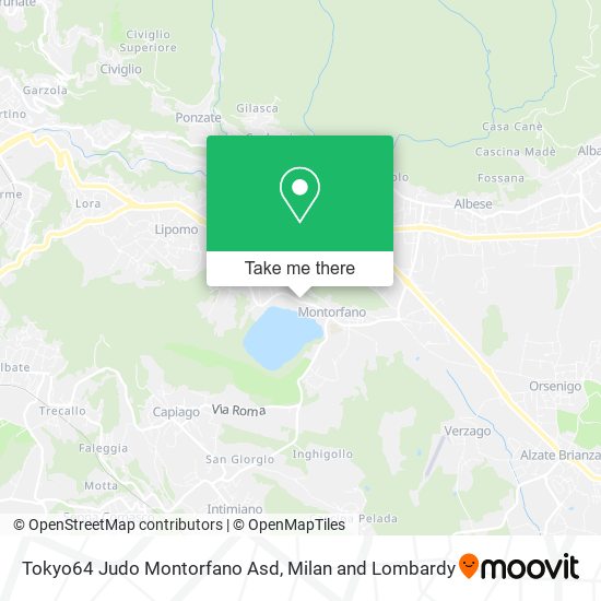 Tokyo64 Judo Montorfano Asd map
