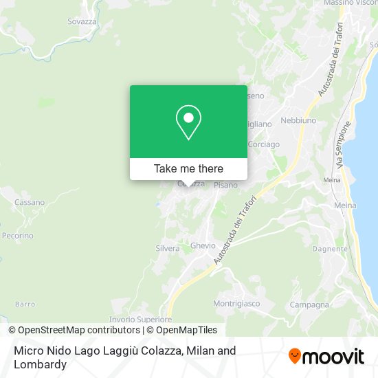 Micro Nido Lago Laggiù Colazza map