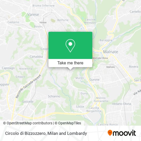 Circolo di Bizzozzero map