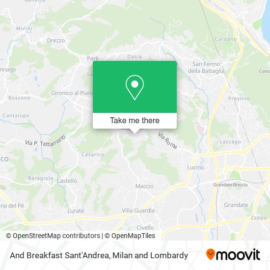 And Breakfast Sant'Andrea map