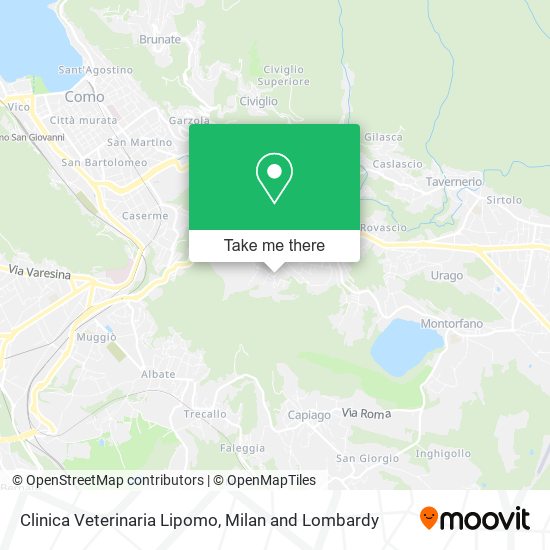 Clinica Veterinaria Lipomo map