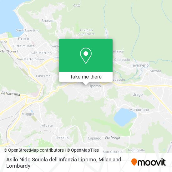 Asilo Nido Scuola dell'Infanzia Lipomo map