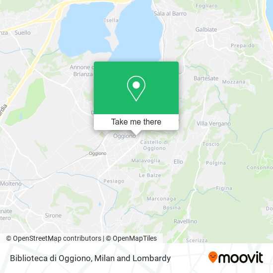 Biblioteca di Oggiono map