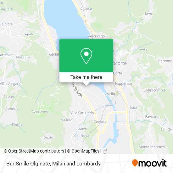 Bar Smile Olginate map