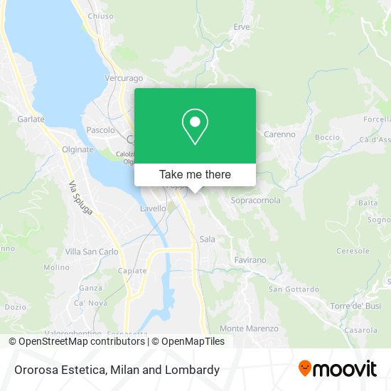 Ororosa Estetica map