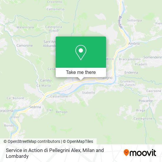 Service in Action di Pellegrini Alex map