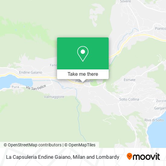 La Capsuleria Endine Gaiano map