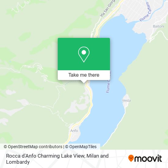 Rocca d'Anfo Charming Lake View map