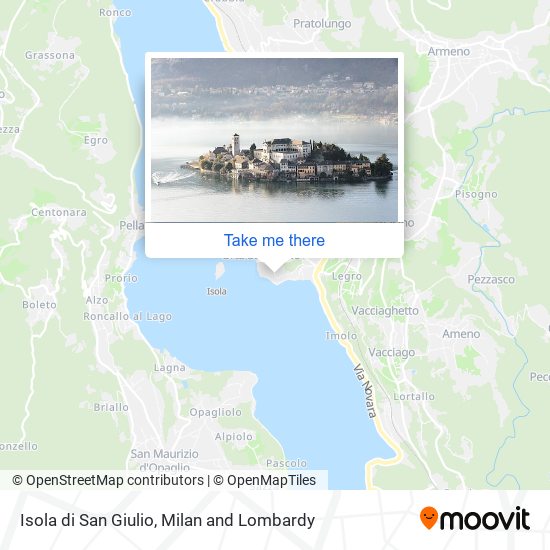 Isola di San Giulio map