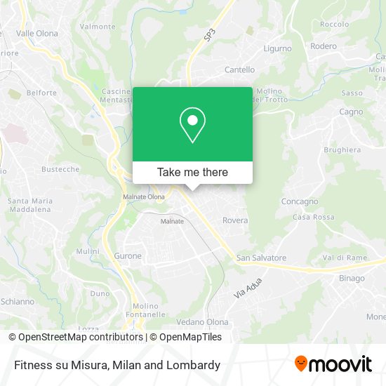 Fitness su Misura map