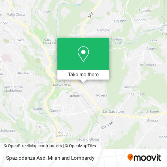 Spaziodanza Asd map