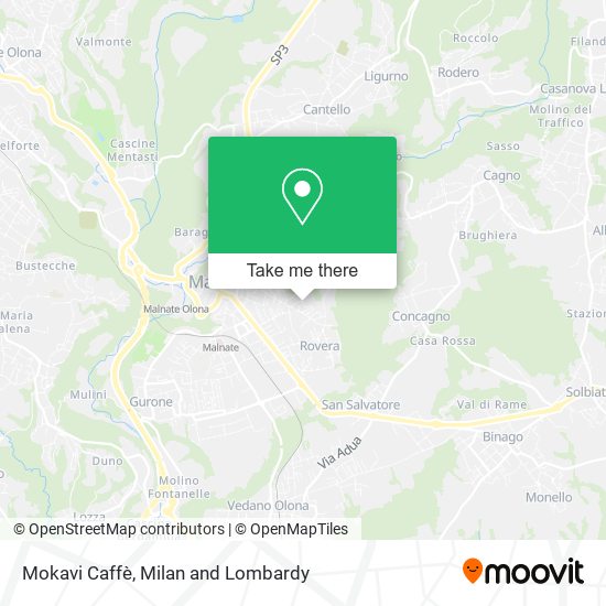 Mokavi Caffè map