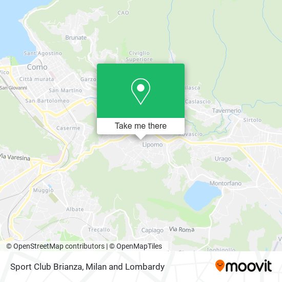 Sport Club Brianza map
