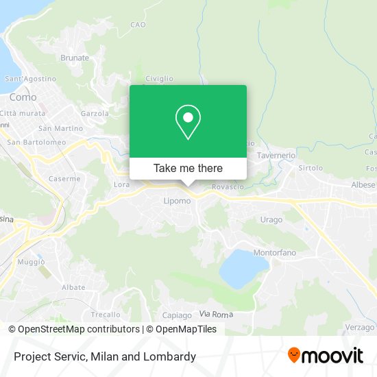 Project Servic map