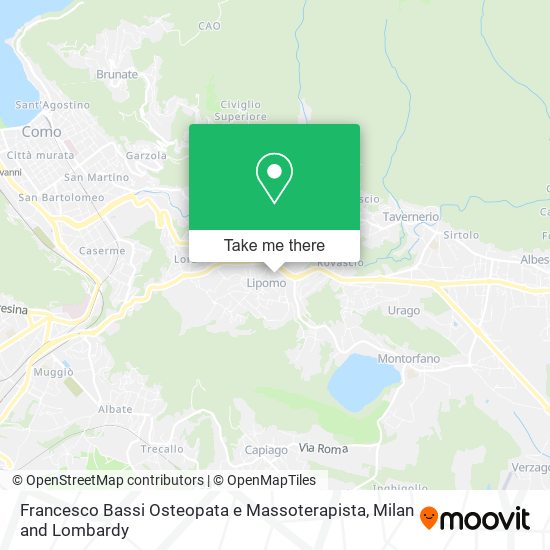 Francesco Bassi Osteopata e Massoterapista map