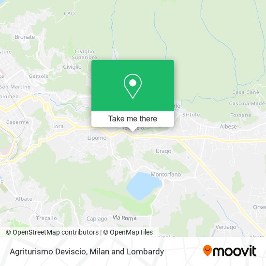 Agriturismo Deviscio map