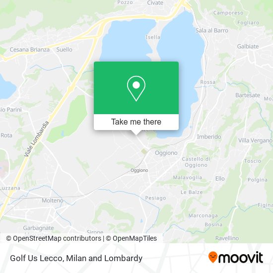 Golf Us Lecco map