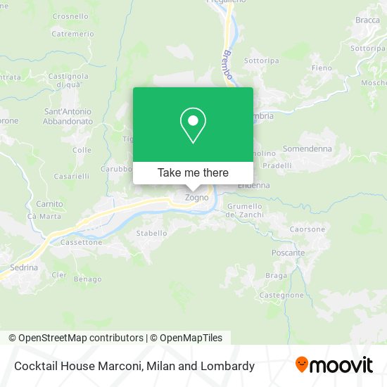 Cocktail House Marconi map
