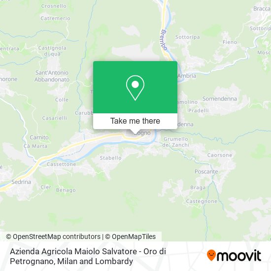 Azienda Agricola Maiolo Salvatore - Oro di Petrognano map