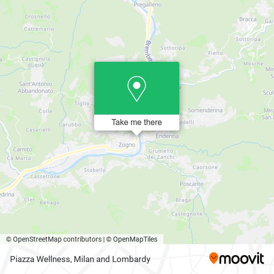 Piazza Wellness map