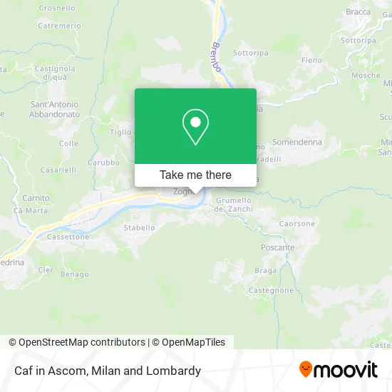 Caf in Ascom map