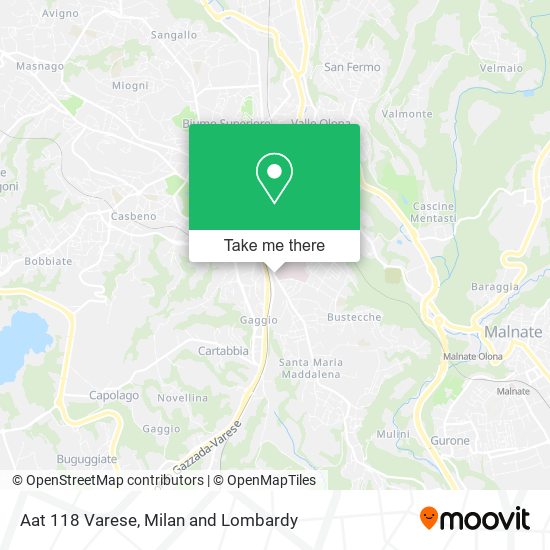 Aat 118 Varese map