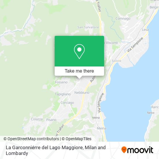 La Garconniérre del Lago Maggiore map