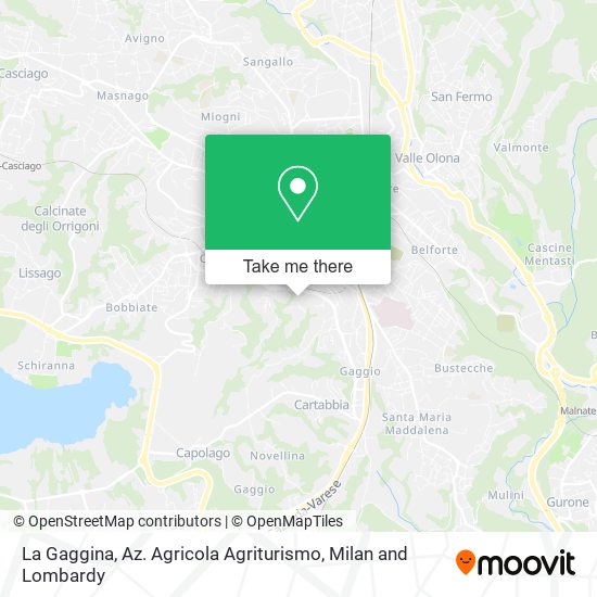 La Gaggina, Az. Agricola Agriturismo map
