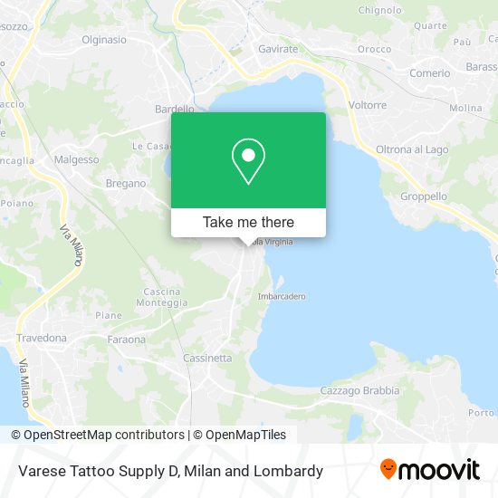 Varese Tattoo Supply D map