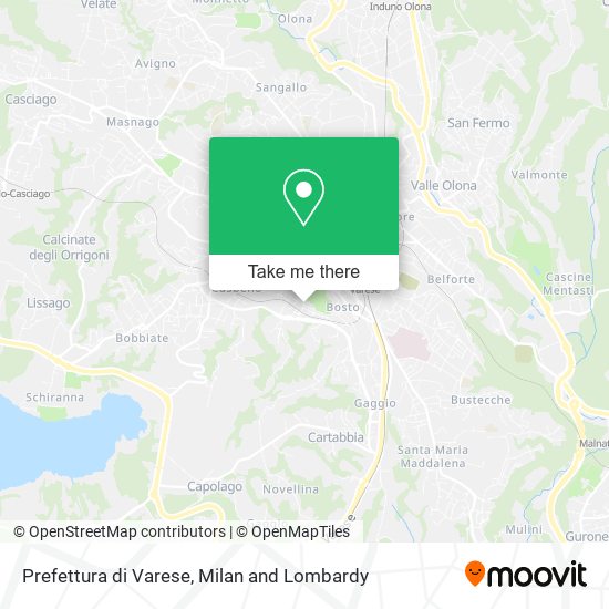 Prefettura di Varese map
