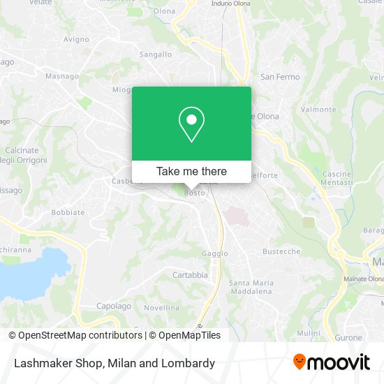 Lashmaker Shop map