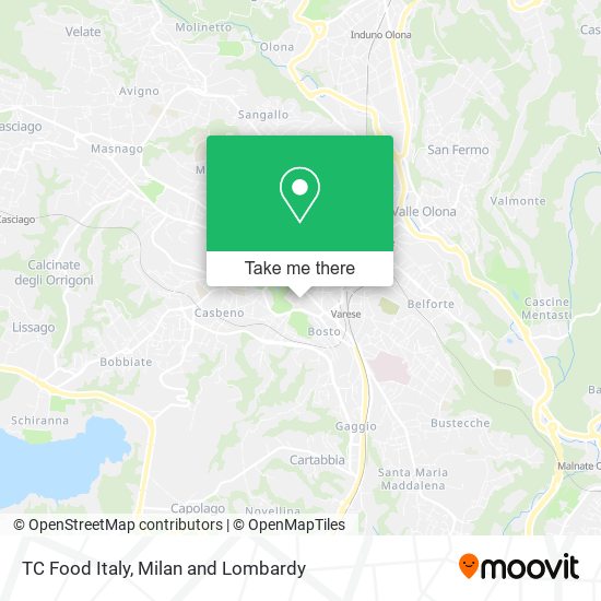 TC Food Italy map