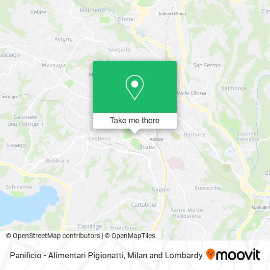 Panificio - Alimentari Pigionatti map