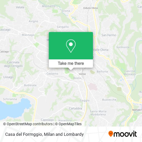 Casa del Formggio map